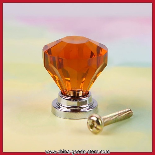 affordable bottomprice 1pc 26mm crystal cupboard drawer diamond shape cabinet knob pull handle #04 bottom price