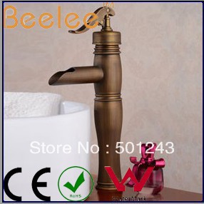 +antique brass faucet single lever bath basin water faucet tap qh0599ha