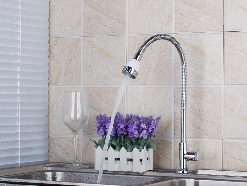 e-pak dl8551-4 spray kitchen swivel sink basin deck mounted single handle/hole chrome rotation vanity mixer tap faucet