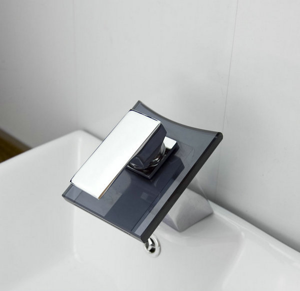 e-pak er black square glass spout 8217/5 contemporary er chrome single handle bathroom basin mixer tap faucet
