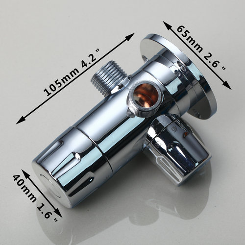 e-pak er triangle valve bathroom accessory shower separator three angle valve an inlet outlet two three-way 5676 valves
