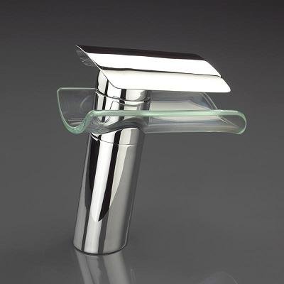 +single handle bathroom glass faucet waterfall qh0814