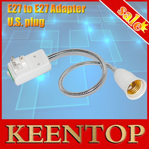 ac power to e27 60cm led light bulb flexible extend adapter socket with switch, au 3pin plug socket adapter 1pcs