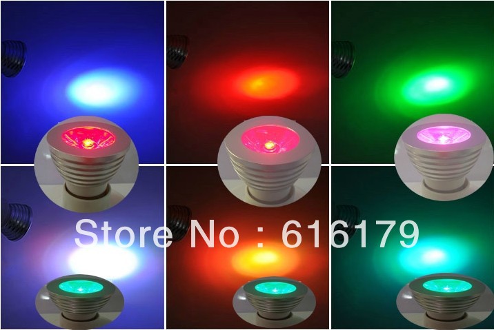 2014 test item 5w gu10 rgb led spogtlight led bulb 16 colors changing ir remote x10units