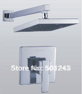 +8" wall mount rain single handle shower faucet qh342