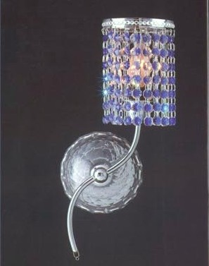 modern luxury blue crystal wall lamp,w38