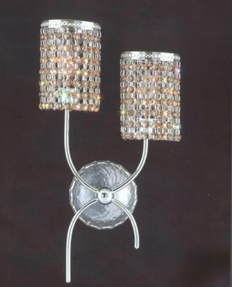 modern luxury orange crystal wall lamp,2 lights,w39