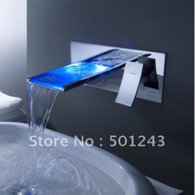 +led wall-mounted bath faucet(waterfall)