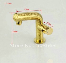 classic style faucet polished golden bathroom basin sink mixer tap cm0290