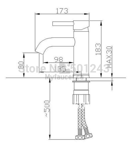 +single hole single lever bathroom basin mixer sink mixer faucet qh0515
