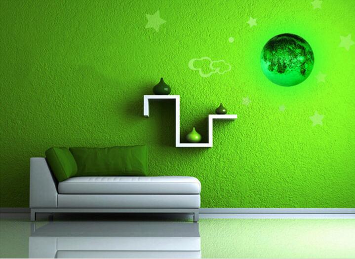 high-quality relaxing healing moon light indoor led wall lunar lamp with remote control colorful changeable novel night lamps